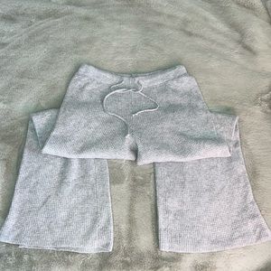 Aerie Waffle Wide Leg Pants